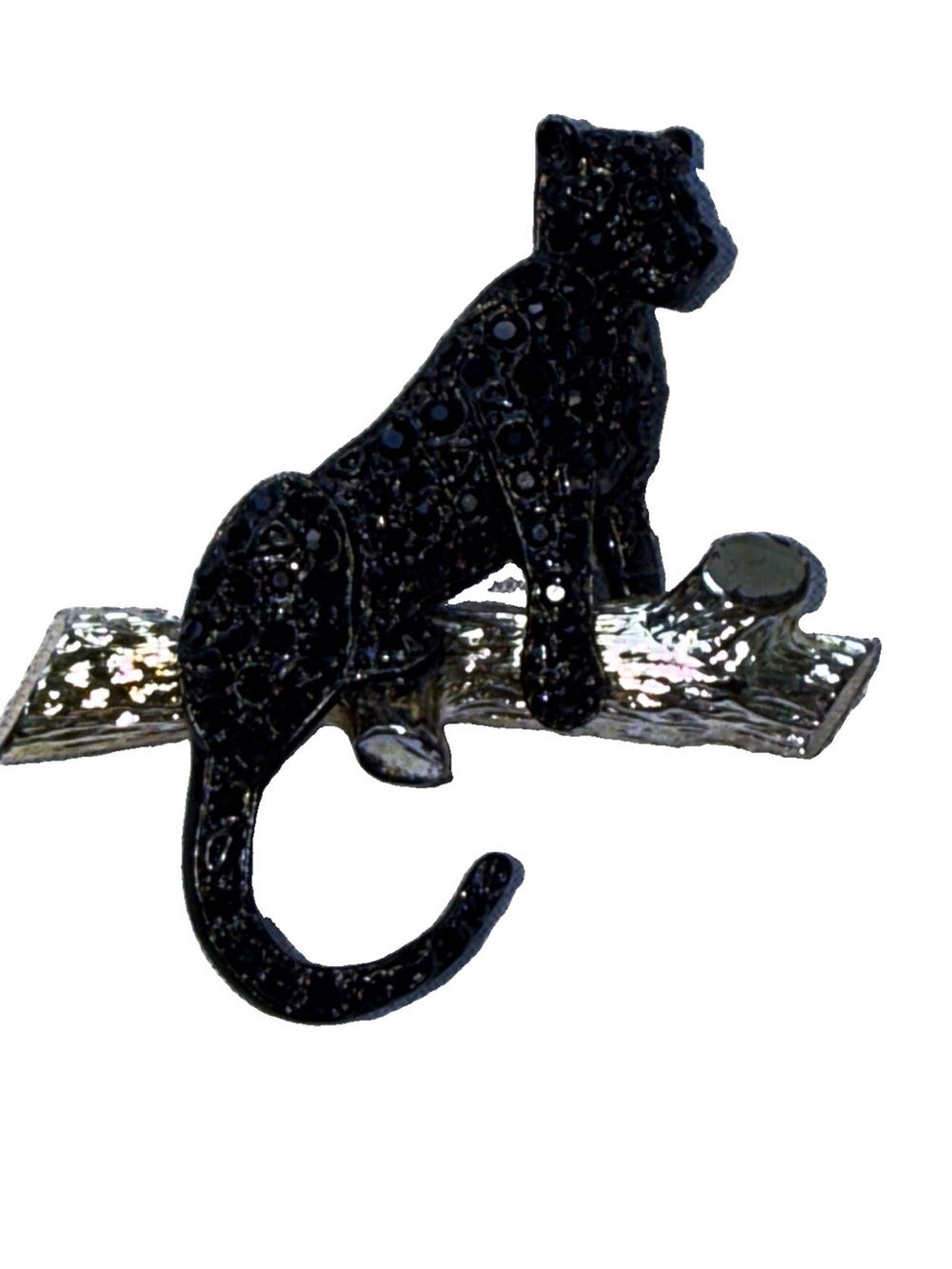 Stunning Vintage 1992 Carolee Signed "Big Cat" Collection Black Panther Brooch